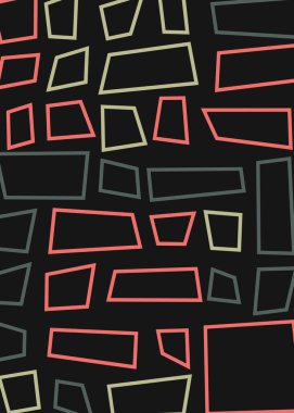 Ofset Quad üretken sanat arkaplan çizimi