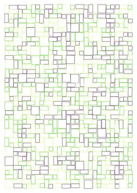 Ofset Quad üretken sanat arkaplan çizimi