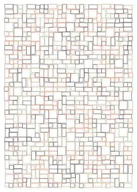 Ofset Quad üretken sanat arkaplan çizimi