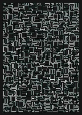 Ofset Quad üretken sanat arkaplan çizimi