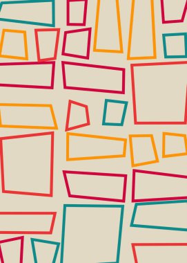 Ofset Quad üretken sanat arkaplan çizimi