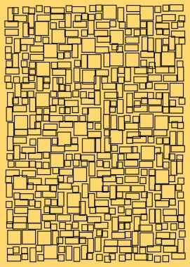 Ofset Quad üretken sanat arkaplan çizimi