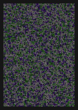 Ofset Quad üretken sanat arkaplan çizimi
