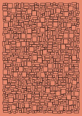 Ofset Quad üretken sanat arkaplan çizimi