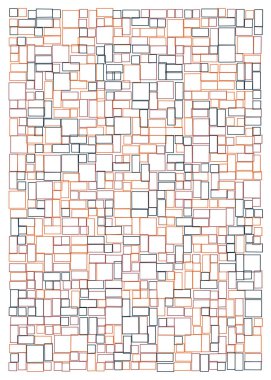 Ofset Quad üretken sanat arkaplan çizimi