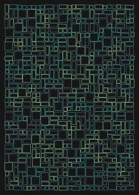 Ofset Quad üretken sanat arkaplan çizimi