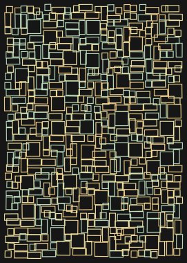 Ofset Quad üretken sanat arkaplan çizimi