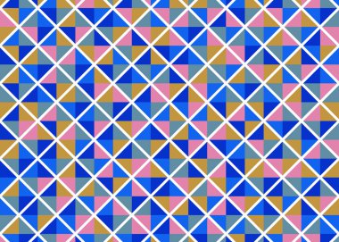 Color Rhombus tile tessellation pattern illustration