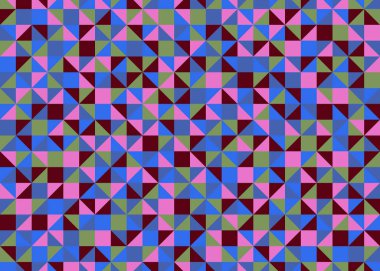 Color Rhombus tile tessellation pattern illustration