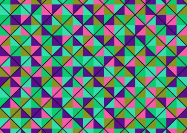 Color Rhombus tile tessellation pattern illustration