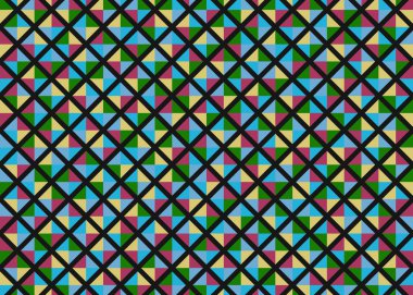 Color Rhombus tile tessellation pattern illustration