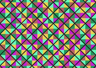 Color Rhombus tile tessellation pattern illustration