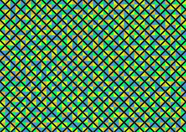Color Rhombus tile tessellation pattern illustration