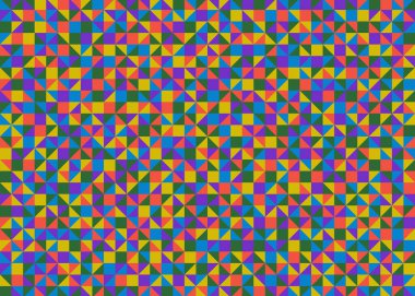 Color Rhombus tile tessellation pattern illustration