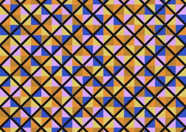 Color Rhombus tile tessellation pattern illustration