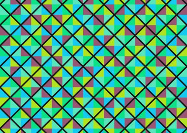 Color Rhombus tile tessellation pattern illustration