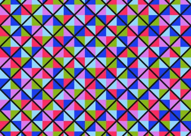 Color Rhombus tile tessellation pattern illustration