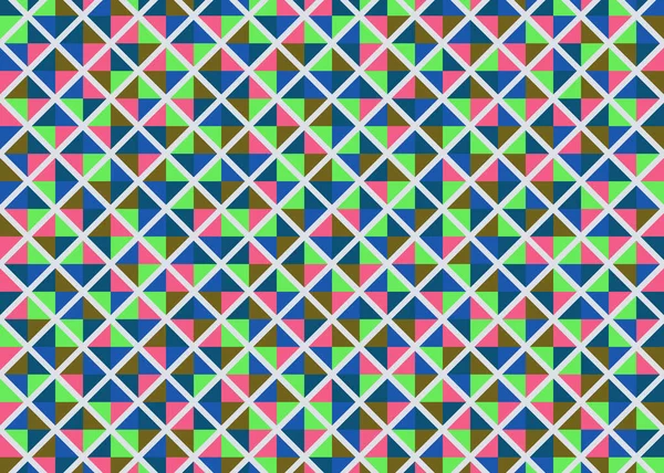 Color Rhombus Tile Tessellation Pattern Illustration — 图库矢量图片
