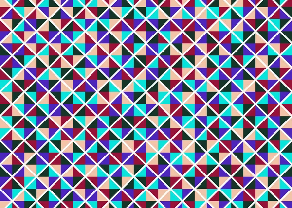 Color Rhombus Tile Tessellation Pattern Illustration — 스톡 벡터