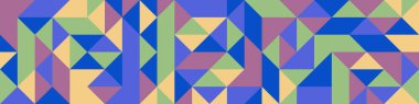 Color Rhombus tile tessellation pattern illustration