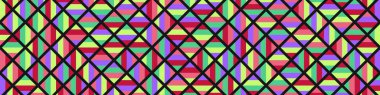 Color Rhombus tile tessellation pattern illustration