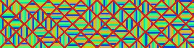 Color Rhombus tile tessellation pattern illustration