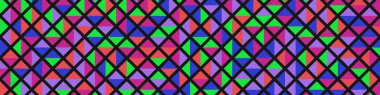 Color Rhombus tile tessellation pattern illustration