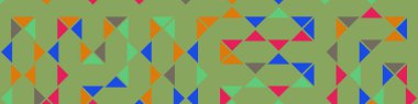 Color Rhombus tile tessellation pattern illustration