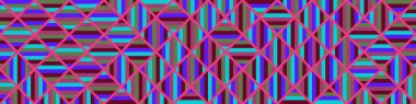 Color Rhombus tile tessellation pattern illustration