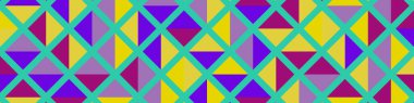 Color Rhombus tile tessellation pattern illustration