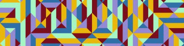 Color Rhombus tile tessellation pattern illustration