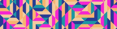 Color Rhombus tile tessellation pattern illustration