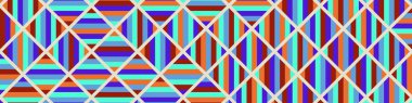 Color Rhombus tile tessellation pattern illustration