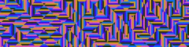 Color Rhombus tile tessellation pattern illustration