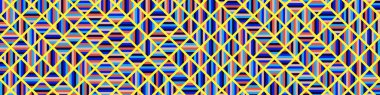 Color Rhombus tile tessellation pattern illustration