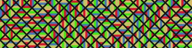Color Rhombus tile tessellation pattern illustration