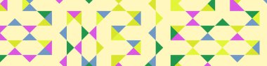 Color Rhombus tile tessellation pattern illustration