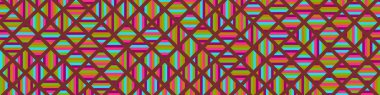 Color Rhombus tile tessellation pattern illustration