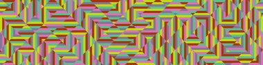 Color Rhombus tile tessellation pattern illustration