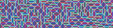 Color Rhombus tile tessellation pattern illustration