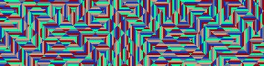 Color Rhombus tile tessellation pattern illustration