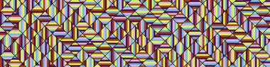 Color Rhombus tile tessellation pattern illustration