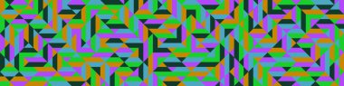 Color Rhombus tile tessellation pattern illustration