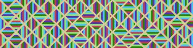 Color Rhombus tile tessellation pattern illustration