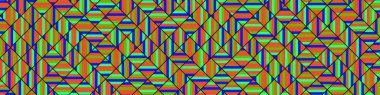Color Rhombus tile tessellation pattern illustration