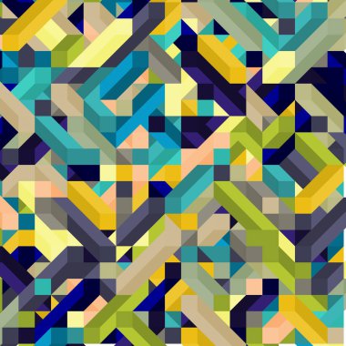 Renkli Elmaslar illüzyon arka plan soyut illüstrasyon