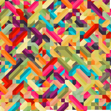 Renkli Elmaslar illüzyon arka plan soyut illüstrasyon