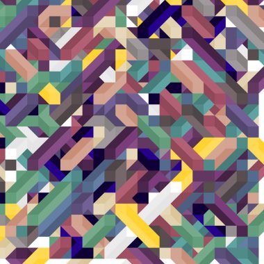 Renkli Elmaslar illüzyon arka plan soyut illüstrasyon