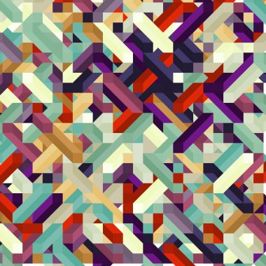 Renkli Elmaslar illüzyon arka plan soyut illüstrasyon