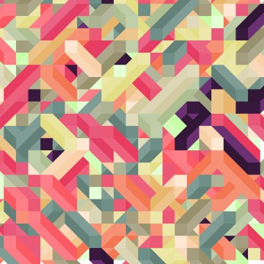 Renkli Elmaslar illüzyon arka plan soyut illüstrasyon